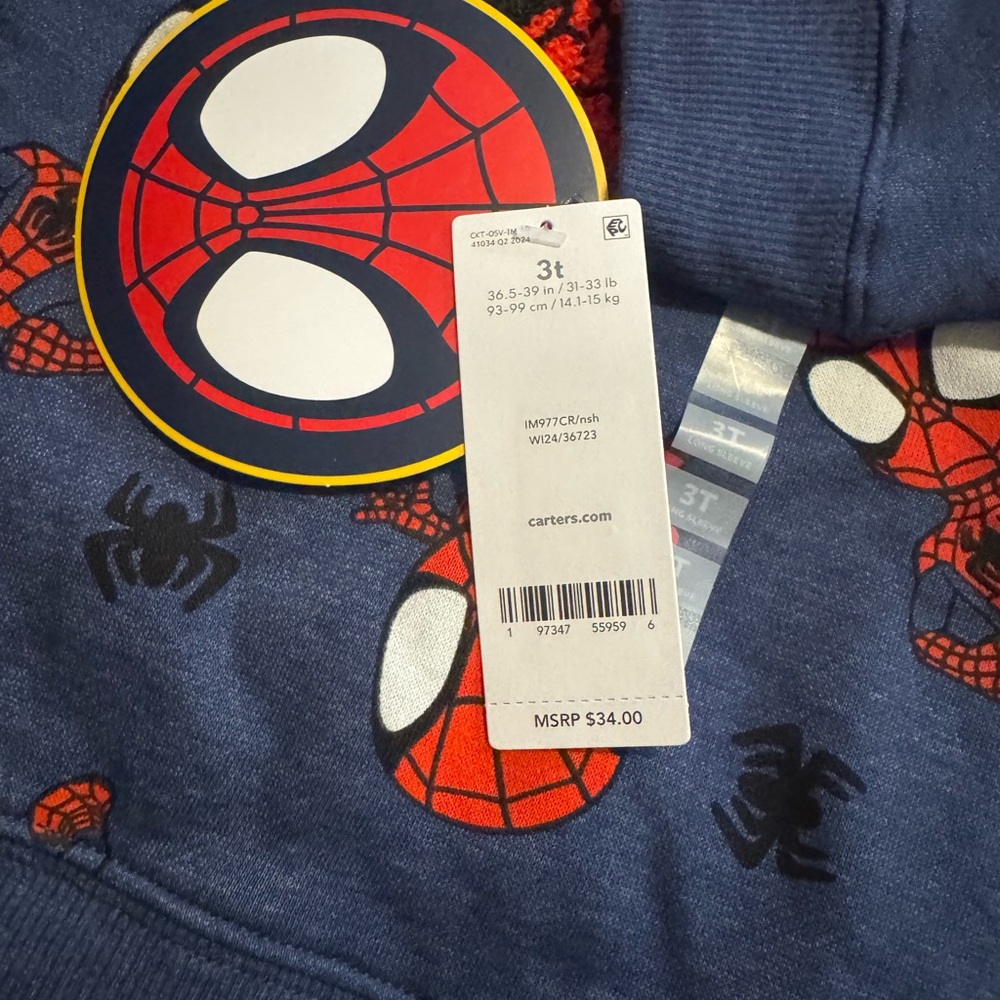 Carter's Spider-Man Hoodie - Blue
